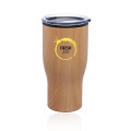 28 oz. Challenger Travel Mugs with Wood Finish