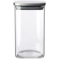 Branson Glass Storage Square Jars, 40 oz.