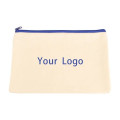 Canvas Cosmetic Bag With Zipper