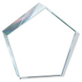 Crystal Pentagon Paperweight Award