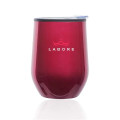 12 oz. Shelby Stemless Wine Glass with lid