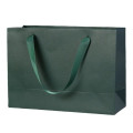 White Kraft Paper Shopping Bags with Ribbon Handles