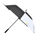 Elements 60" Recycled Auto Open Double Canopy Golf Umbrella
