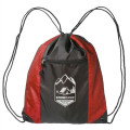 Zipper Pocket Drawstring Backpacks
