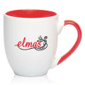 16 oz. Miami Two-Tone Personalized Bistro Mug