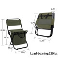 Outdoor Insulated Folding Chair with Backrest