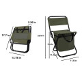 Outdoor Insulated Folding Chair with Backrest