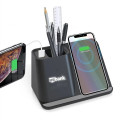 Wireless Charger Stand With Pen Holder - 15W Fast Charge