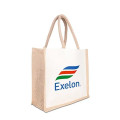 Jute Cotton Tote w/ Webbing Handle