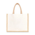 Jute Cotton Tote w/ Webbing Handle