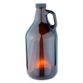 64 oz. Amber Handle Glass Beer Growler