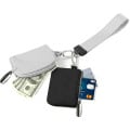 Dual Pouch Wristlet Keychain Wallet