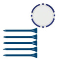 5 Tees W/ Poker Chip Ball Marker