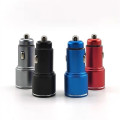 Metal Dual USB Car Charger Adapter