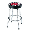 Single Ring Bar Stool With Steel Frame And Swivel Seat