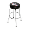 Single Ring Bar Stool With Steel Frame And Swivel Seat