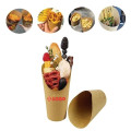 12 Oz Disposable Brown Paper Chip Ice Cream Cup