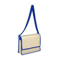 Messenger 13" x 13" x 3" Gusset Bag with Flap with  Binding