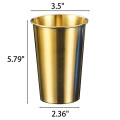 20oz Golden Stainless Steel Pint Cup