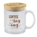 11oz Glass Mug/bamboo Lid