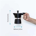 GROSCHE® 3 Cup Stovetop Moka Pot Espresso Coffee Maker