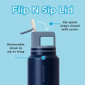 40 oz. GROSCHE® Flip 'N Sip Insulated Straw Water Bottle