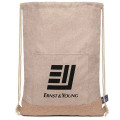 Taylor RPET Drawstring Backpack - Khaki