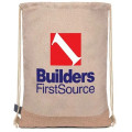 Taylor RPET Drawstring Backpack - Khaki