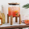 Modern Manor Wood & Glass Drink Dispenser