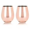Copper Stemless Wine Glasses