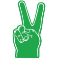 18" Foam Peace Hand
