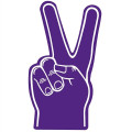 18" Foam Peace Hand