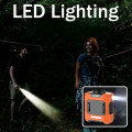 BreezeMax 3-in-1: Waist-Mounted Fan, Flashlight & Power Bank