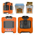 BreezeMax 3-in-1: Waist-Mounted Fan, Flashlight & Power Bank