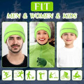 HiVis Acrylic Reflective Stripe Knitted Cuffed Safety Beanie