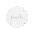 4 Inch Round Glass Coaster