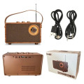 SonicWave Vintage Retro Bluetooth Speaker with USB, TF Card