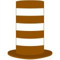 Foam Stove Pipe Tall Top Hat