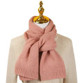 Solid Color Knit Scarf