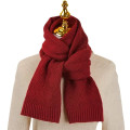 Solid Color Knit Scarf