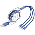 3-in-1 Retractable Multi USB Charger Cable