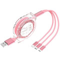 3-in-1 Retractable Multi USB Charger Cable