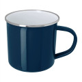 11.8 oz. Enamel Mug with Stainless Steel Rim with Steel C...