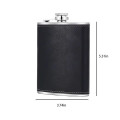 8 Oz. Leather Wrapped Stainless Steel Flask