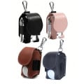 Compact Leather Golf Ball Bag