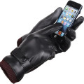 Touchscreen-Compatible Pu Leather Gloves