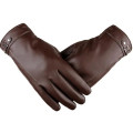 Touchscreen-Compatible Pu Leather Gloves