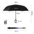 Double Layer Inverted Umbrella With C-Shaped Handle
