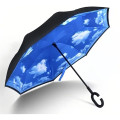 Double Layer Inverted Umbrella With C-Shaped Handle