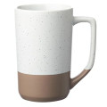 17 oz. Two-Tone Ceramic Mugs with Speckled Glaze